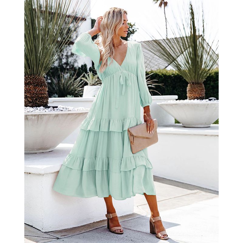 Flowy Ruffle Tunic Dress