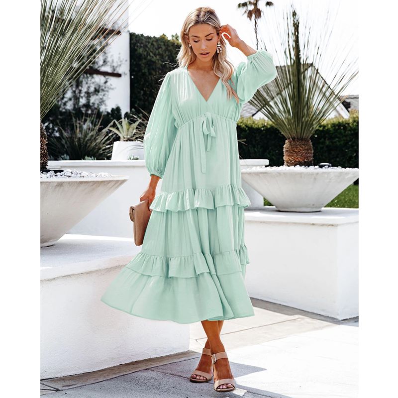 Flowy Ruffle Tunic Dress
