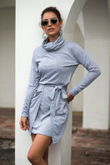 Neck Long Sleeve Dress