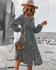 Floral Tie Waist Dress
