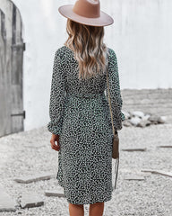 Floral Tie Waist Dress
