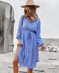 Floral Tie Waist Dress