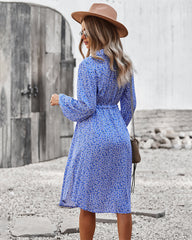 Floral Tie Waist Dress