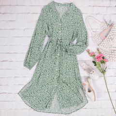 Floral Tie Waist Dress