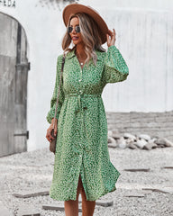 Floral Tie Waist Dress