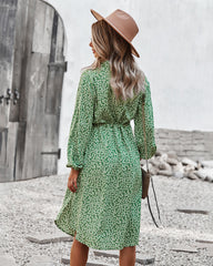Floral Tie Waist Dress