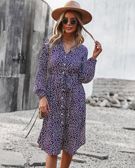 Floral Tie Waist Dress