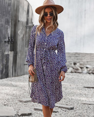 Floral Tie Waist Dress