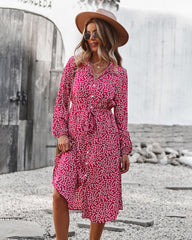 Floral Tie Waist Dress