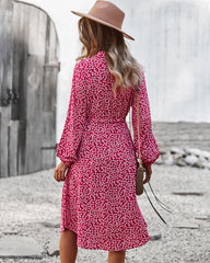 Floral Tie Waist Dress