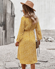 Floral Tie Waist Dress