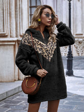 Two Tone Hoodie Dress