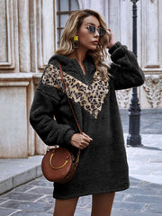 Two Tone Hoodie Dress