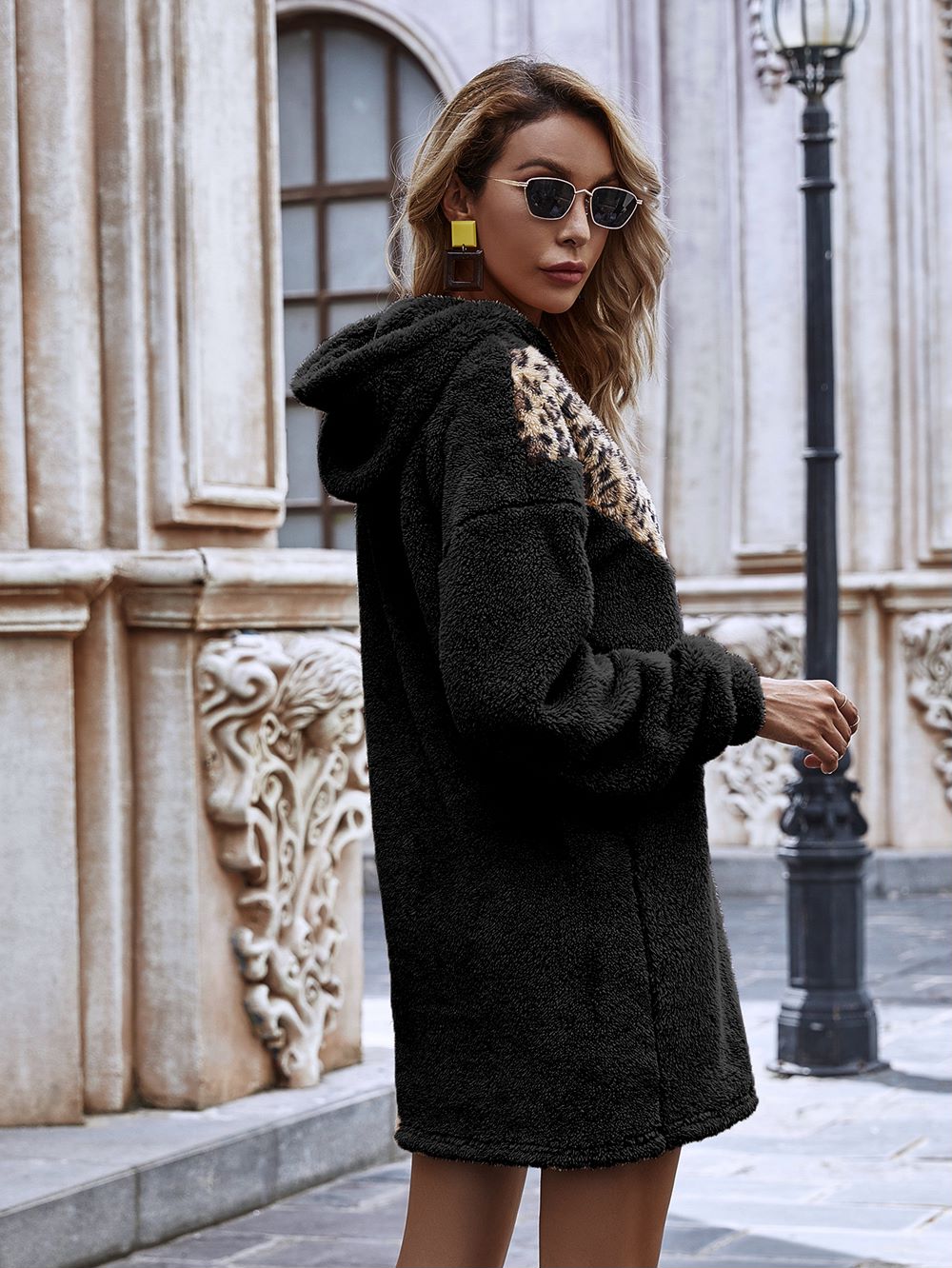 Two Tone Hoodie Dress