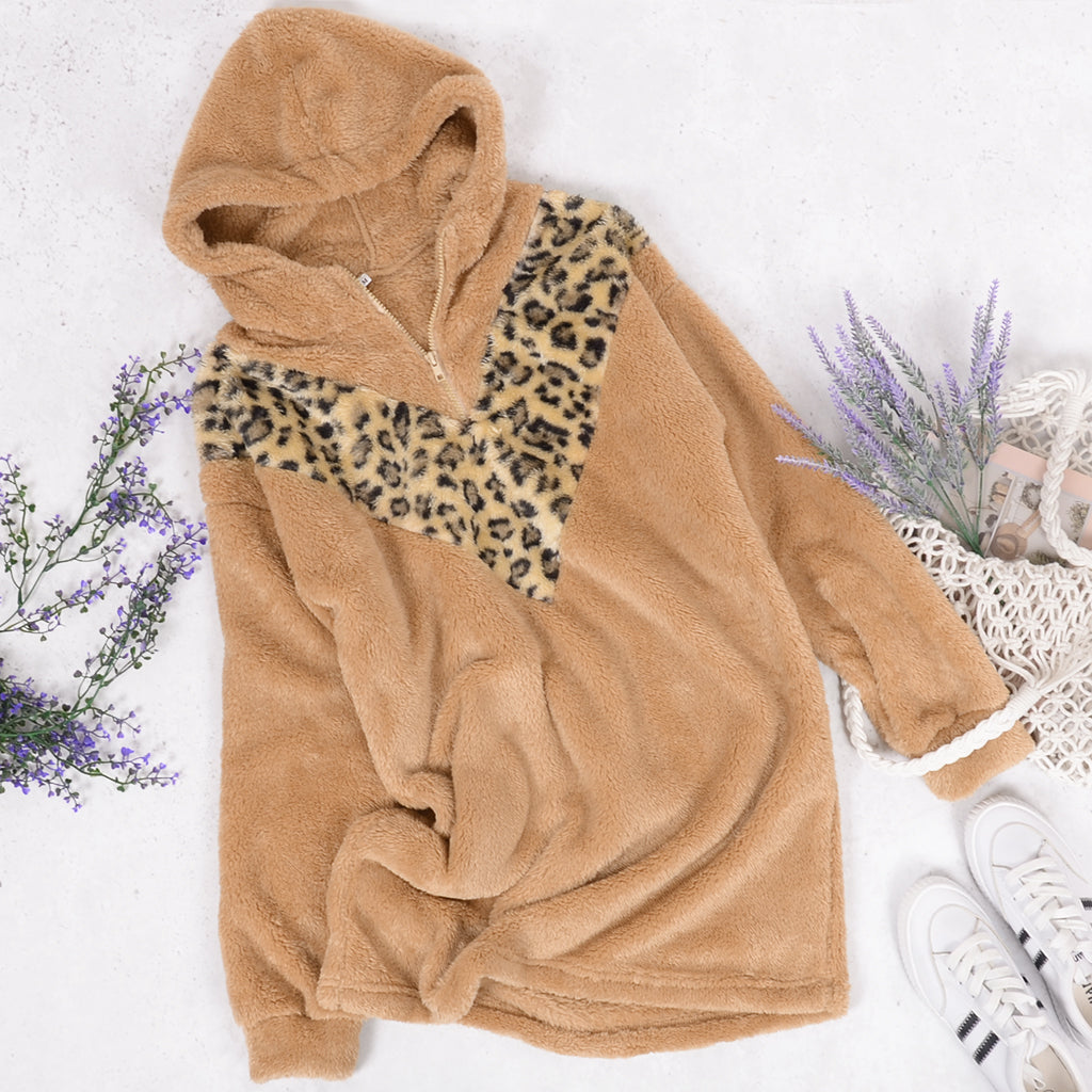 Two Tone Hoodie Dress