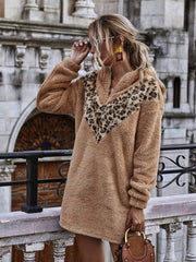 Two Tone Hoodie Dress