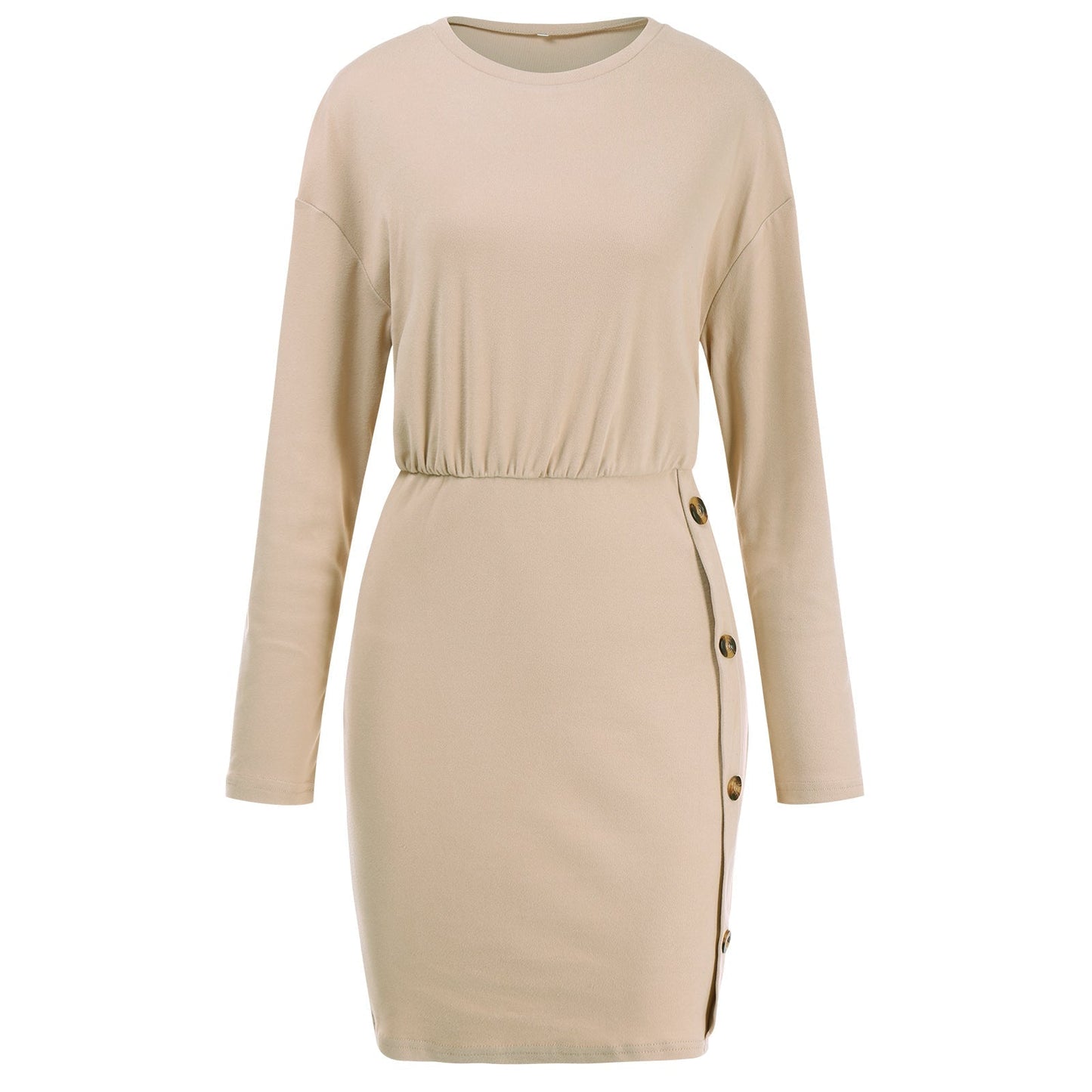 Button Skirt Bodycon Dress