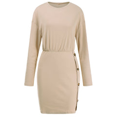 Button Skirt Bodycon Dress