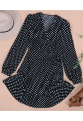Polka Bishop Sleeve Dress