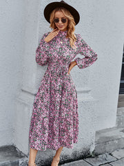 High Floral Vintage Dress