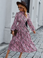 High Floral Vintage Dress