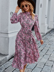 High Floral Vintage Dress