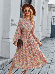 High Floral Vintage Dress