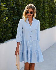 Bold Button Down Dress
