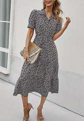 Floral Sleeve Vintage Dress