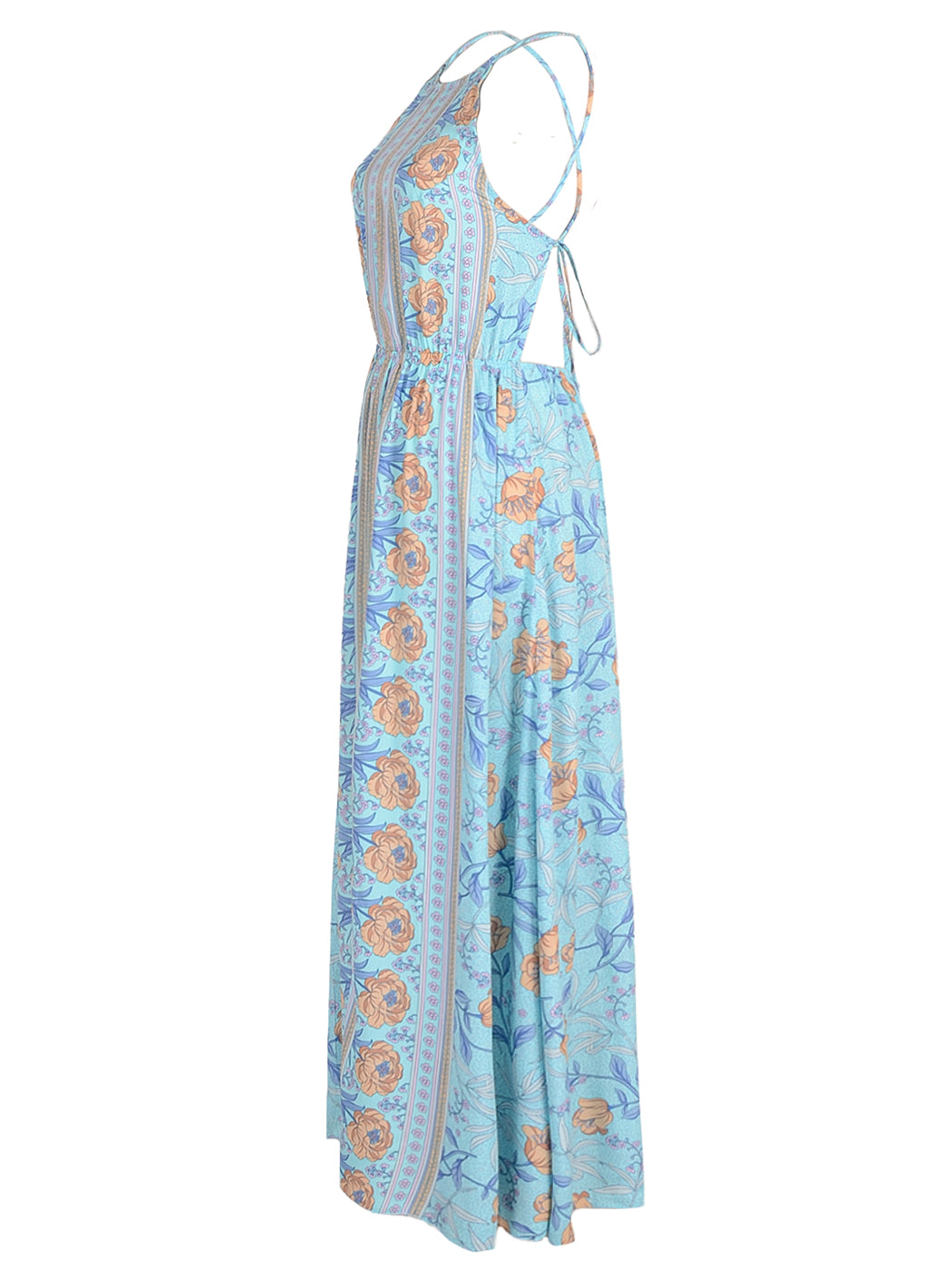 Halter Neck Floral Dress