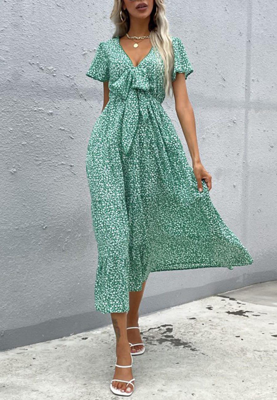 Floral Print Classic Dress