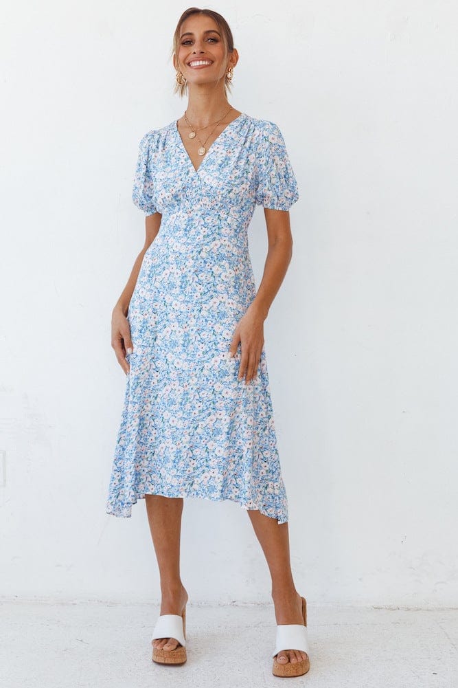 Floral Hem Summer Dress