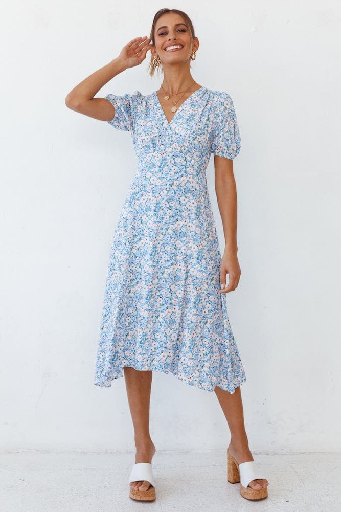 Floral Hem Summer Dress