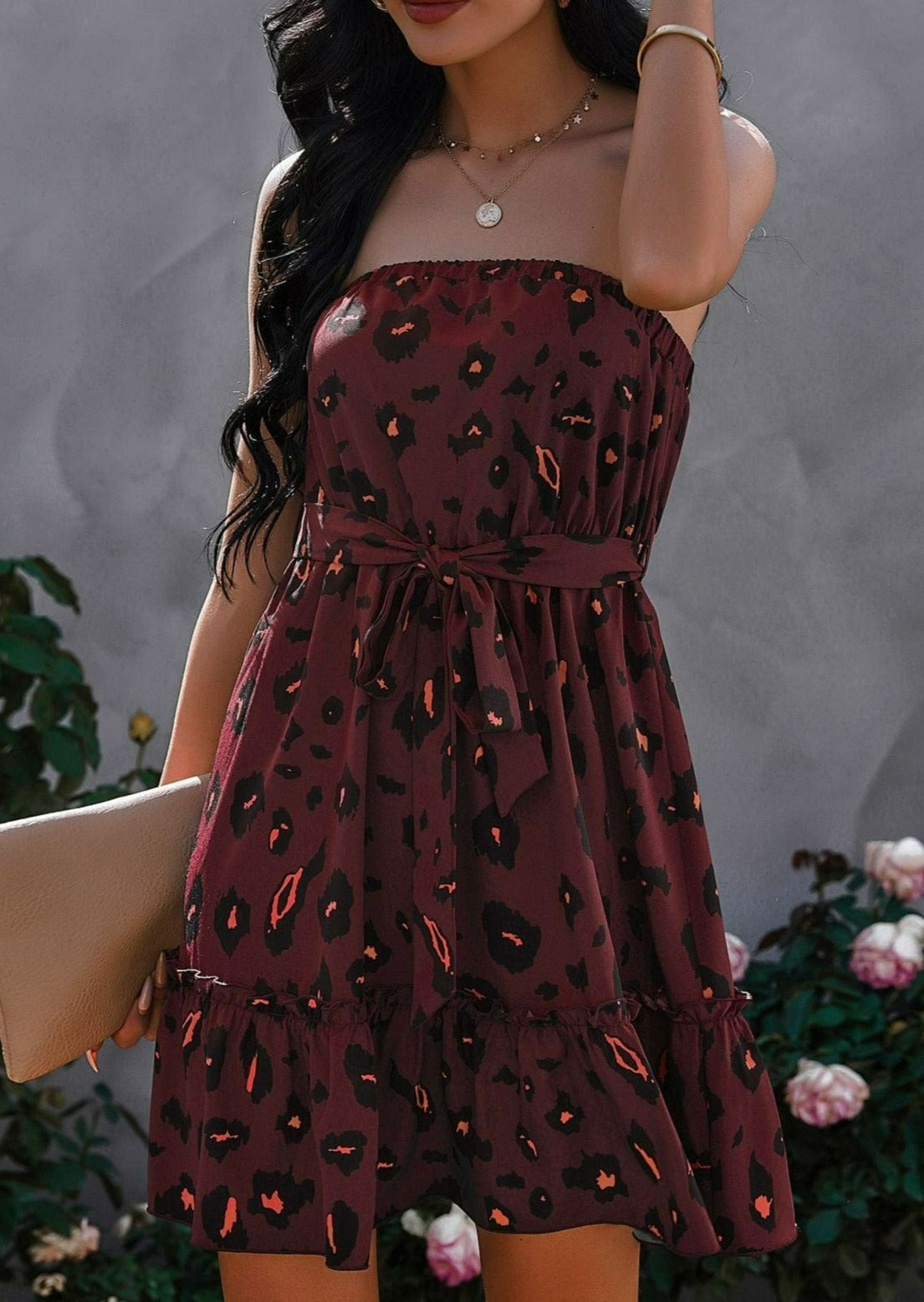 Bold Leopard Print Dress