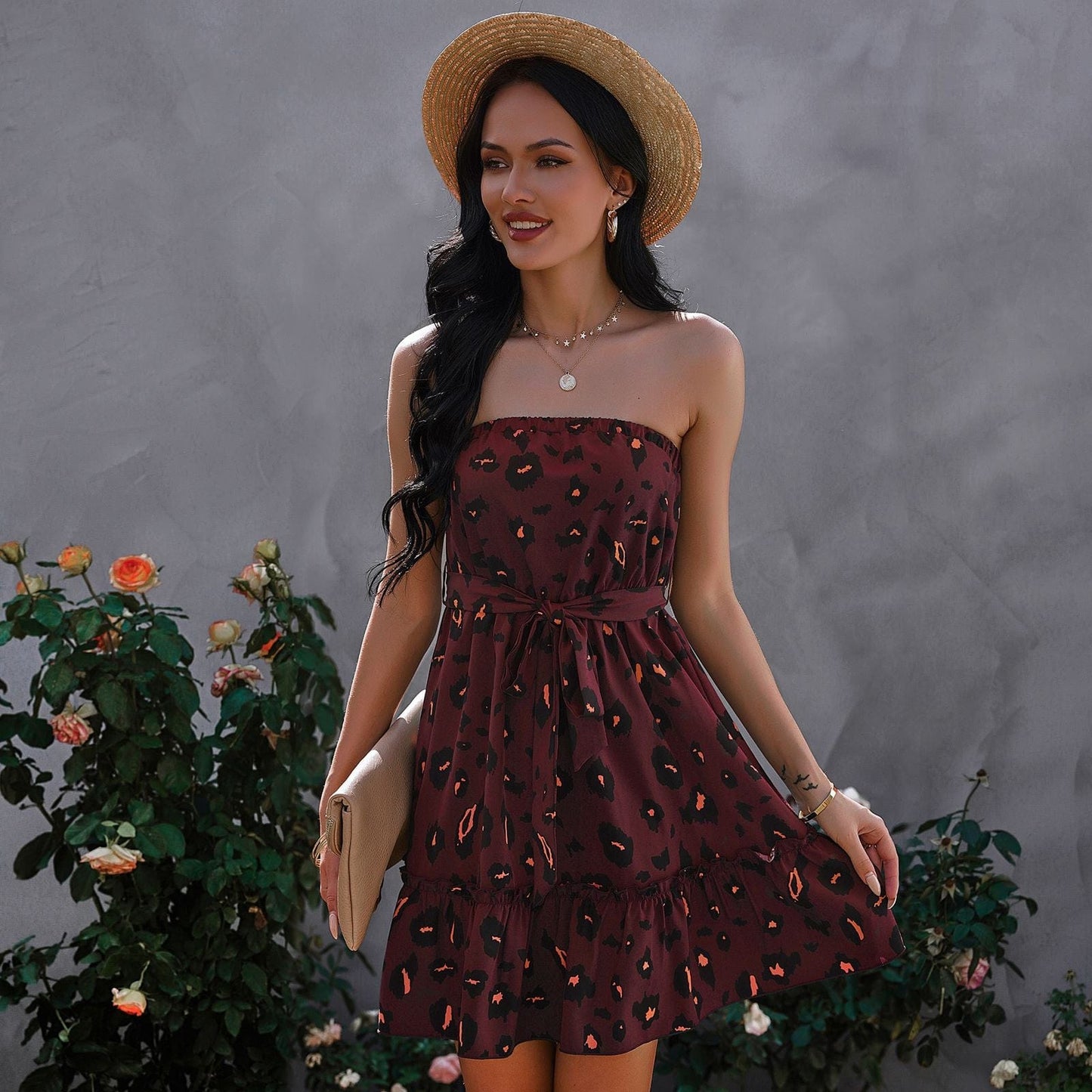 Bold Leopard Print Dress