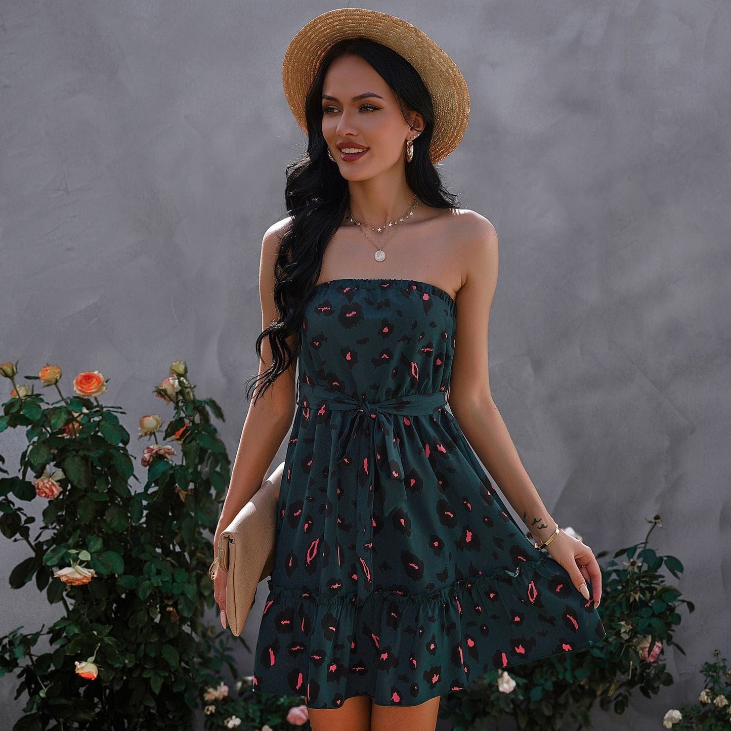 Bold Leopard Print Dress