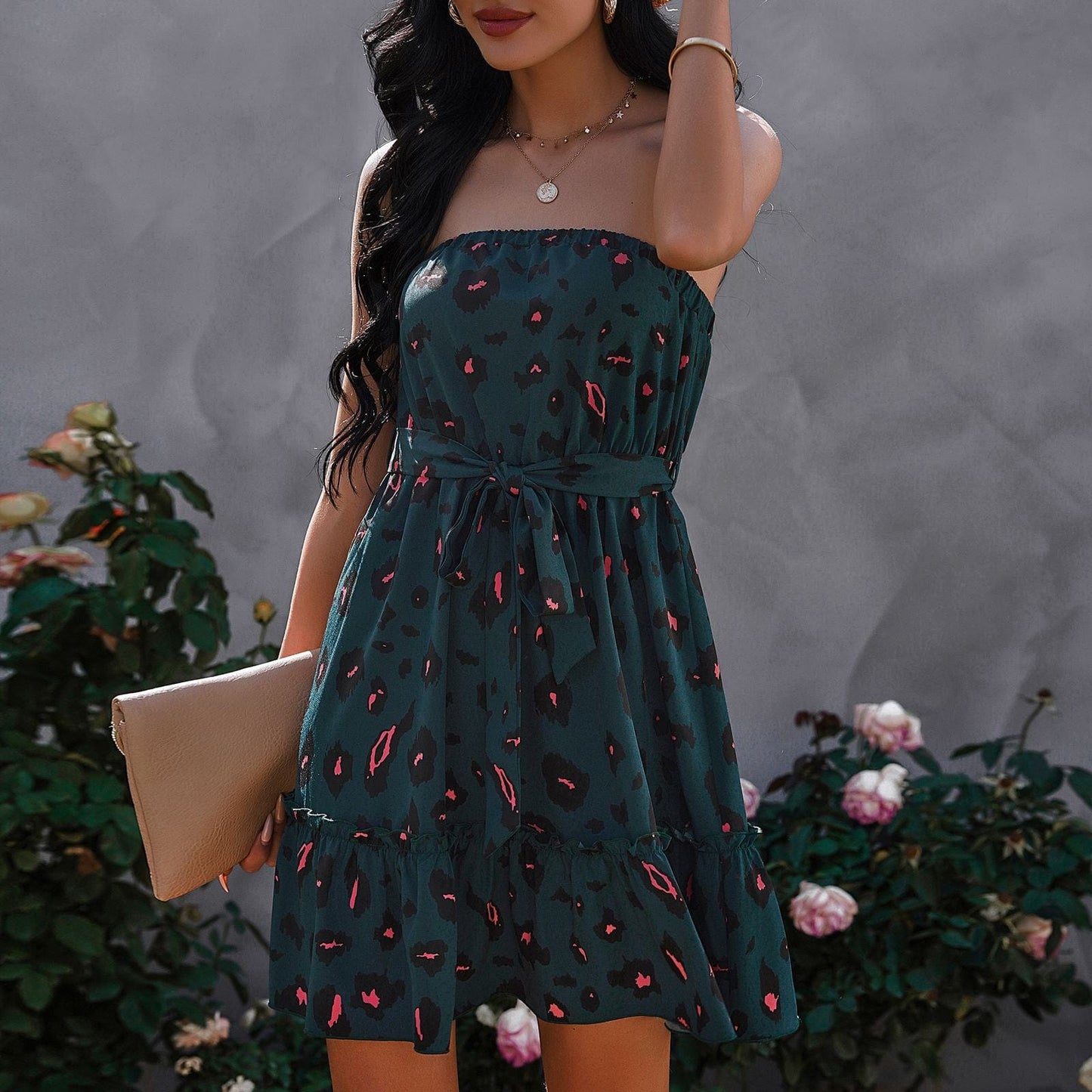 Bold Leopard Print Dress