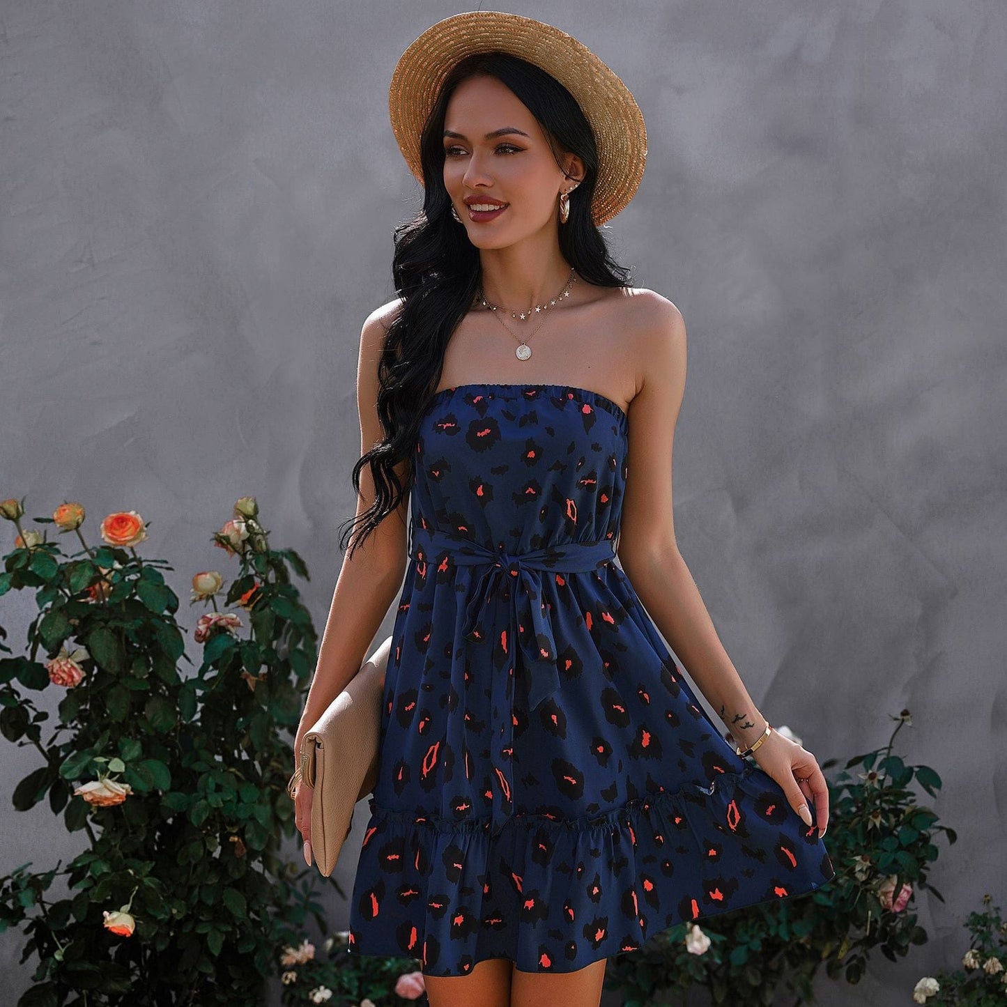 Bold Leopard Print Dress