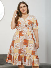 Mixed Patchwork Print Dress