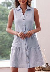Pleated Back Yoke Dress