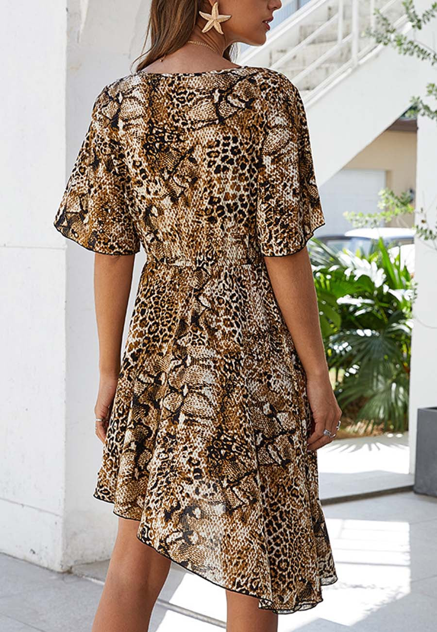 Mixed Animal Print Dress