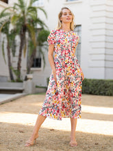 Puff Sleeve Keyhole Dress