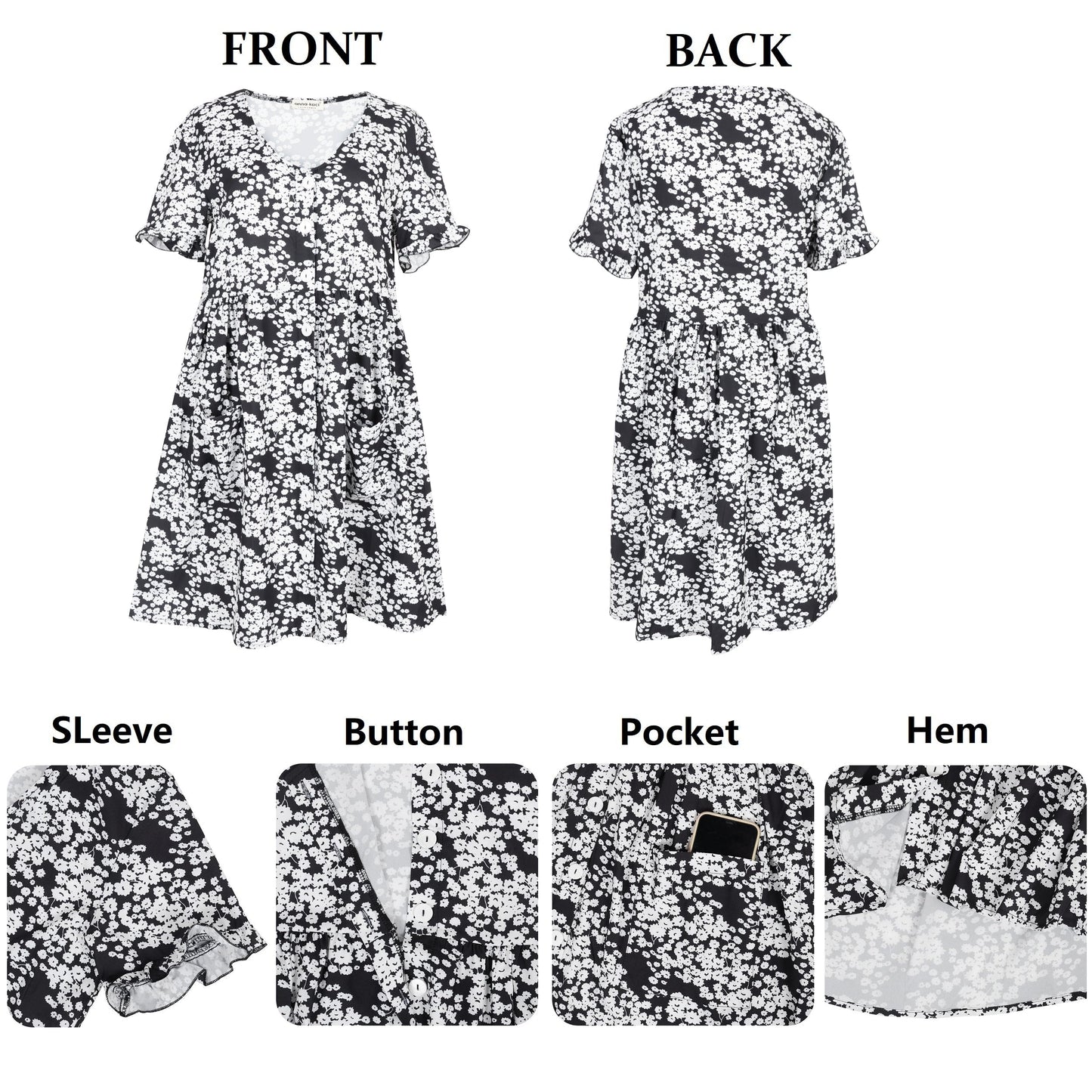 Floral Button Down Dress