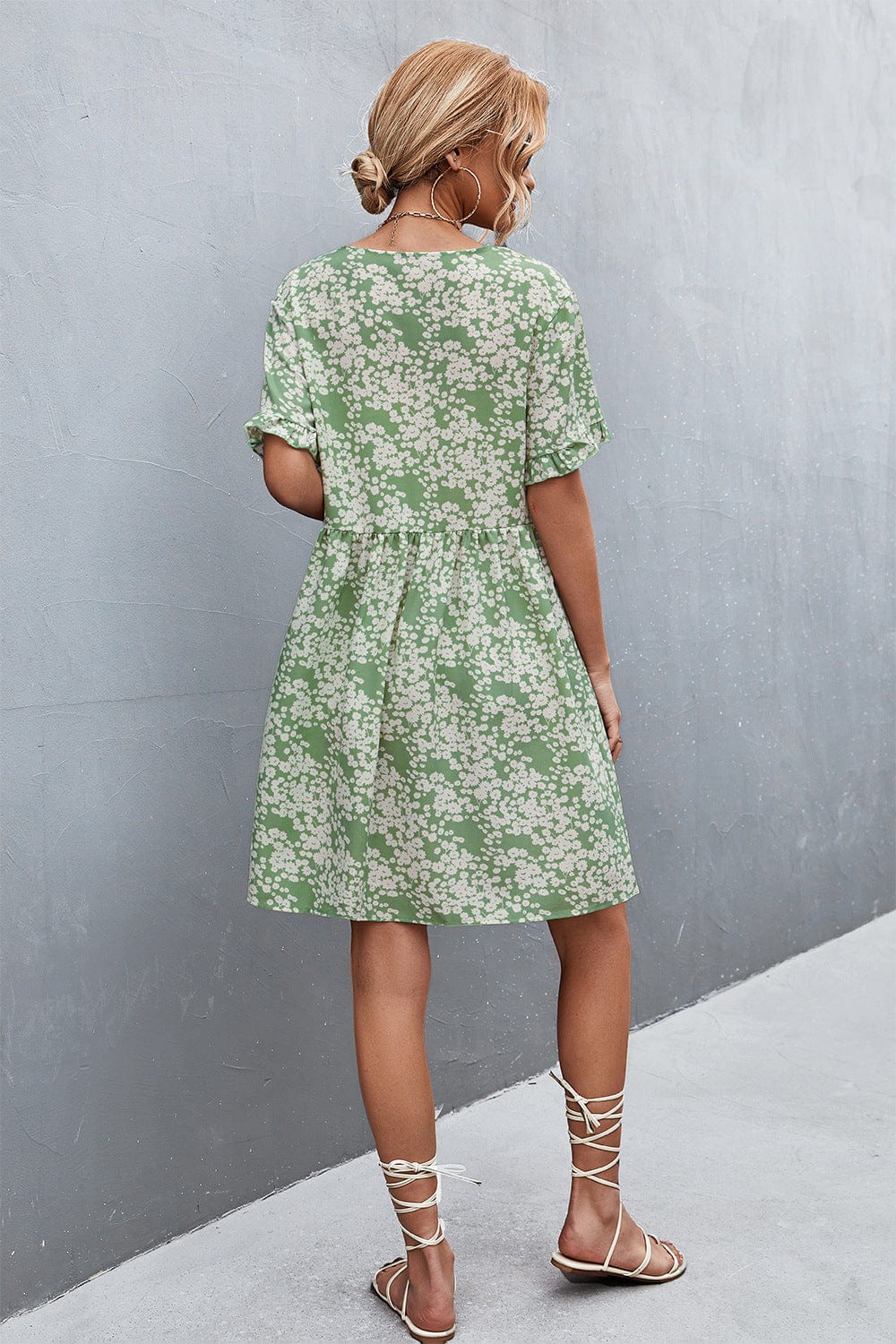 Floral Button Down Dress