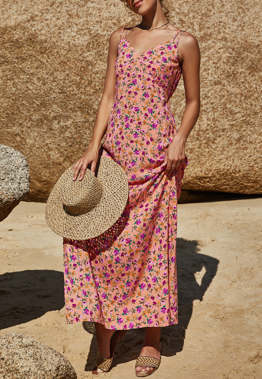 Print Double Strap Dress