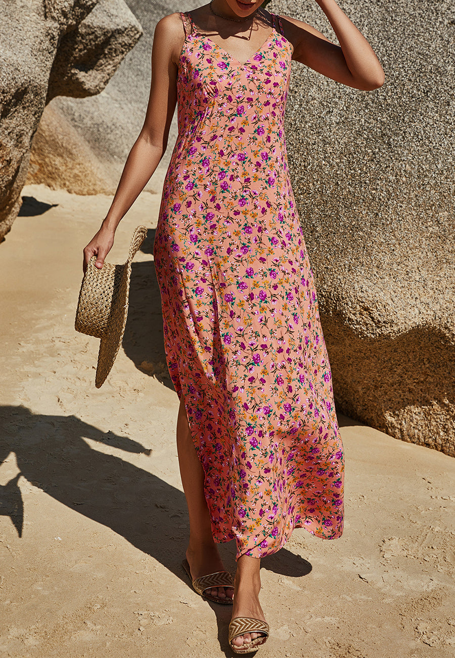 Print Double Strap Dress