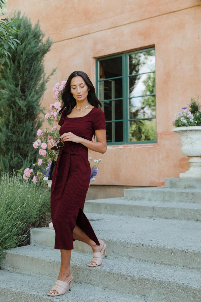 Waist Side Slit Dress