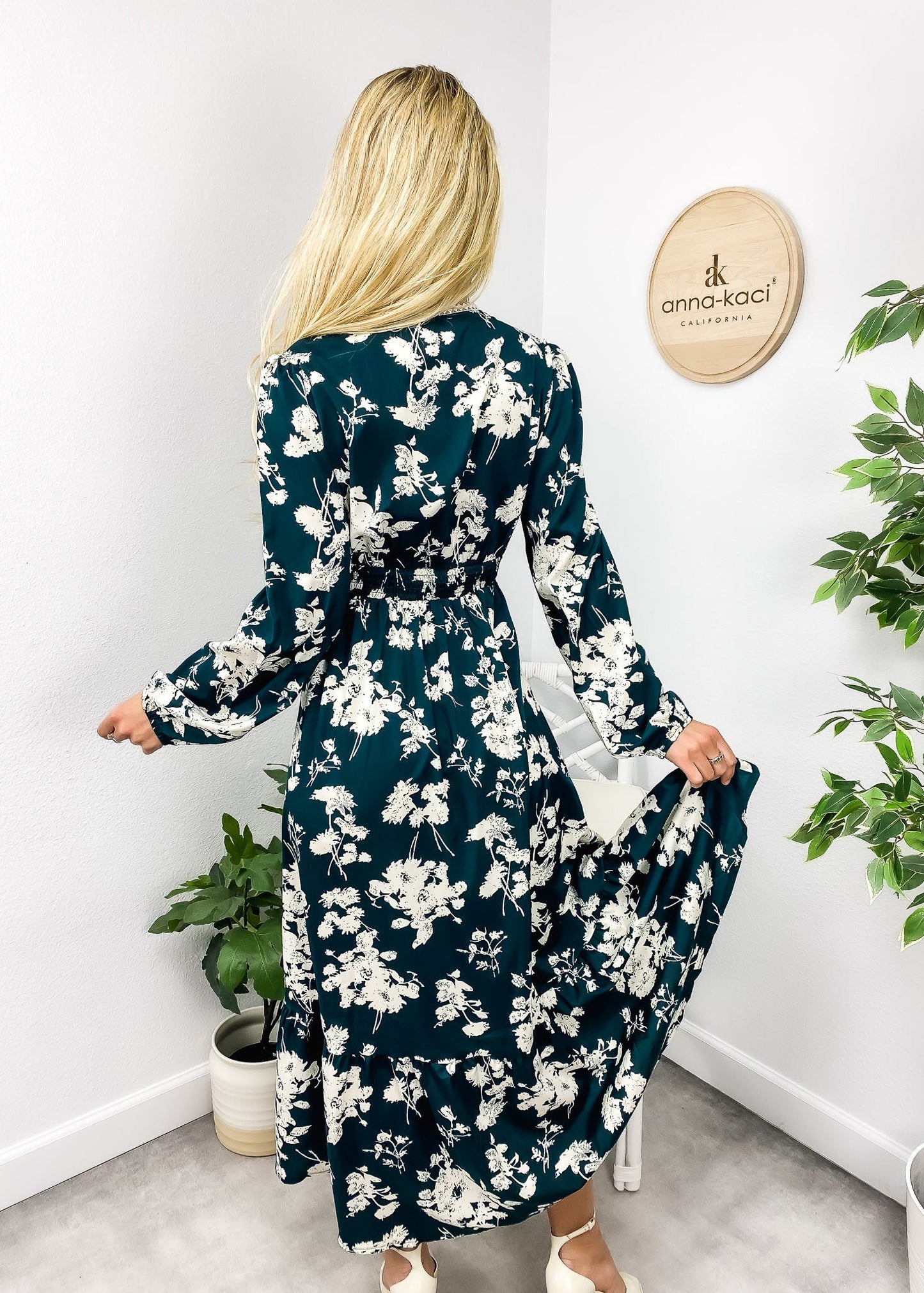 Floral Crochet Trim Dress