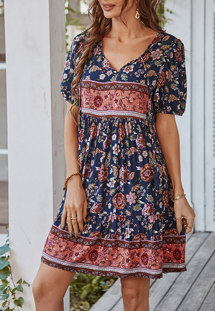 Floral Puff Sleeve Dress