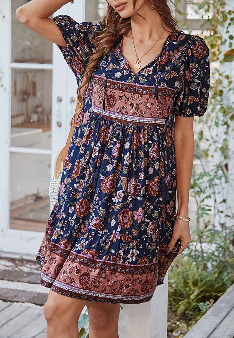 Floral Puff Sleeve Dress